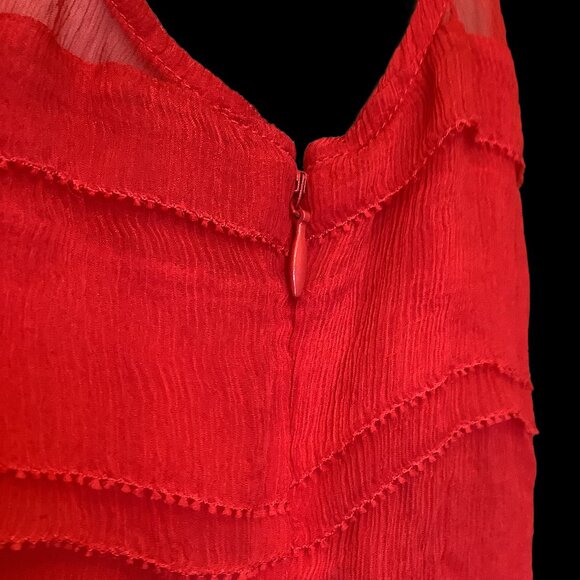 NWT DKNY Red Slip Dress Size: 8 - Picture 6 of 11